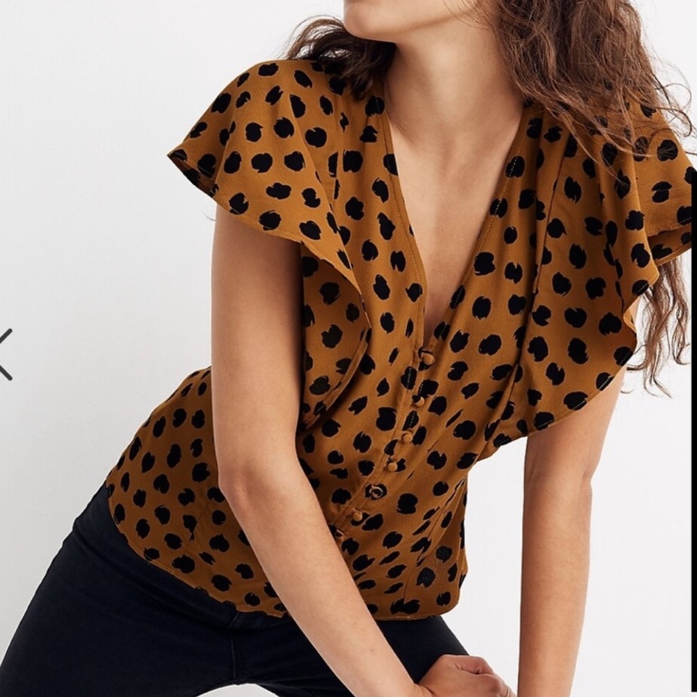 Madewell carmelina spotted top